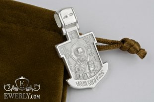 Срібна ладанка для чоловіків, фото