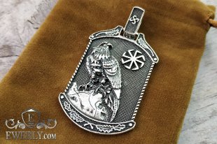 Оберіг - сокіл. Підвіска зі срібла, фото